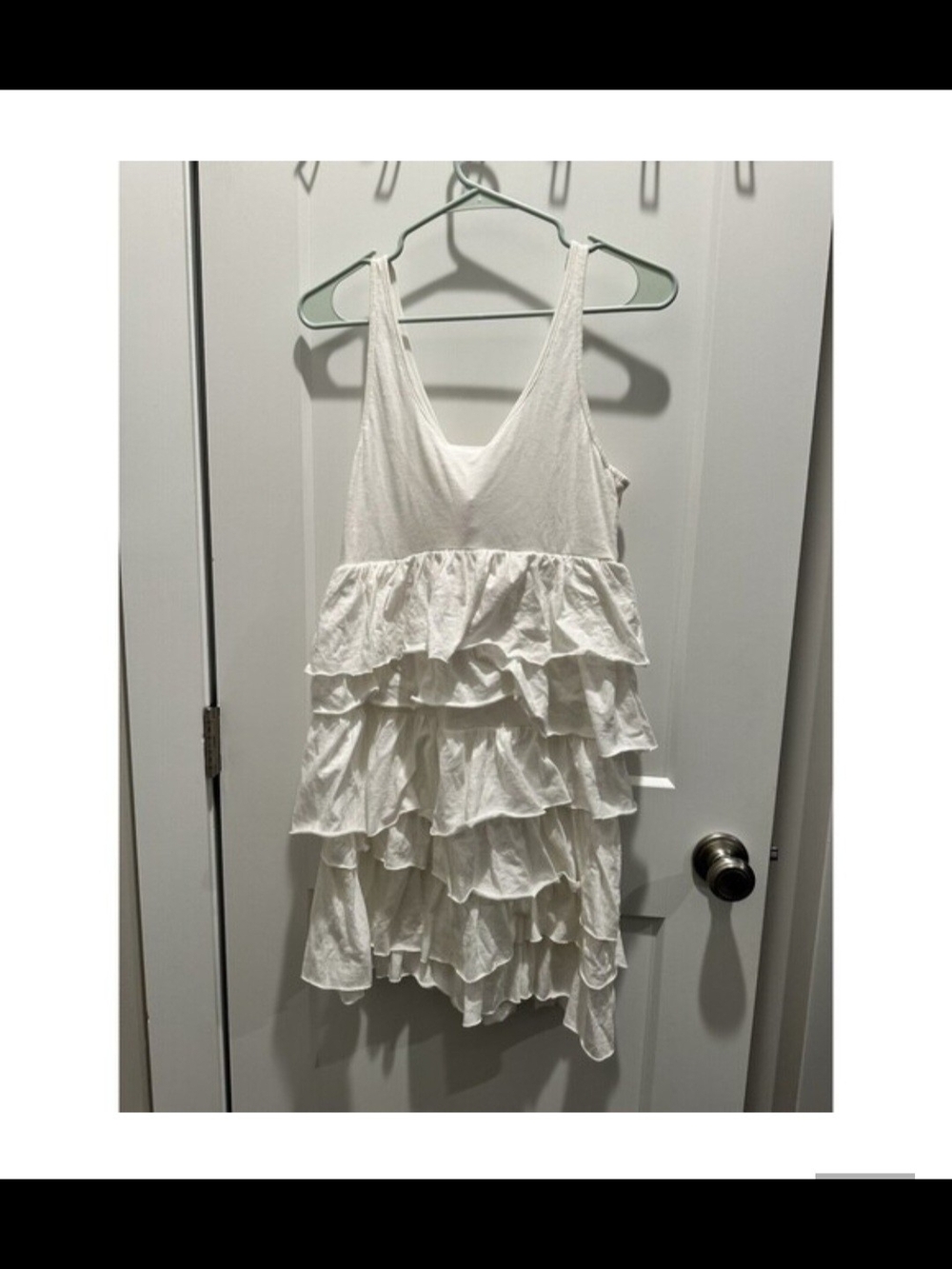 Tommy Girl White Ruffled Tiered Sundress